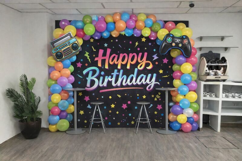Cumpleaños juvenil con temática gaming